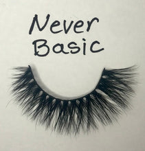 Load image into Gallery viewer, 3D Mink Lashes in style “NEVER BASIC”